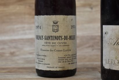 Lot de 3 Bouteille dont : 2 VOLNAY-SANTENOTS-DU-MILIEU...