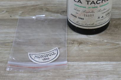 1 Bouteille de LA TACHE 1966, MONOPOLE, DOMAINE...