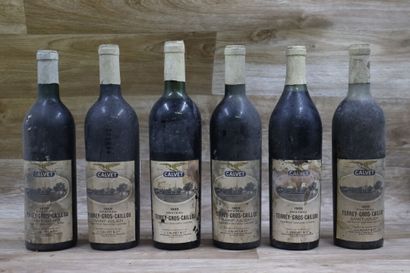 6 bouteilles Château Simard, 1955
Réunion...