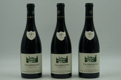 3 bouteilles de Chambertin Grand Cru 2013...