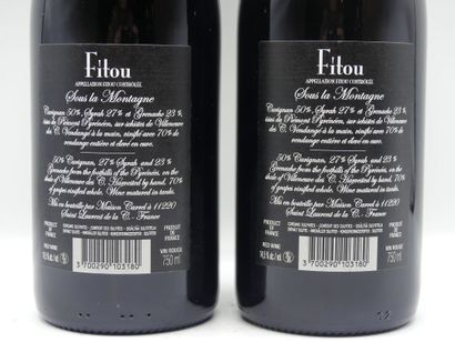 2 Bouteilles de FITOU SOUS LA MONTAGNE Jeff...