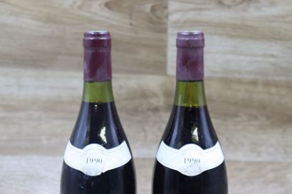 2 Bouteilles de CLOS DE LA ROCHE 1990, GRAND...