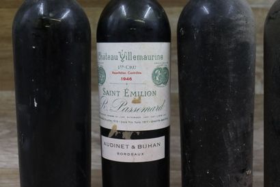Réunion de 5 bouteilles comprenant 4 bouteilles...