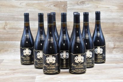 9 bouteilles de MOREY-SAINT-DENIS, 1992,...