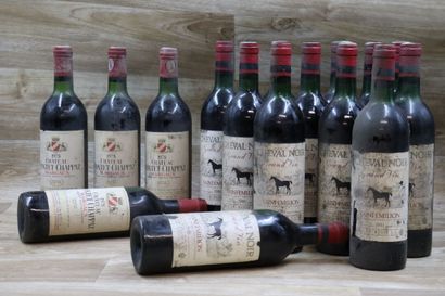 Lot de 16 Bouteilles de BORDEAUX dont : 12...