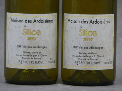 2 bouteilles ALLOBROGES BLC SILICE DOM.ARDOISIERES,...