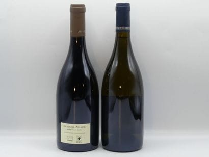 Réunion de deux bouteilles Bourgogne Cote...