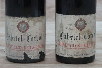 2 bouteilles de Morey Clos de La Roche 1945...