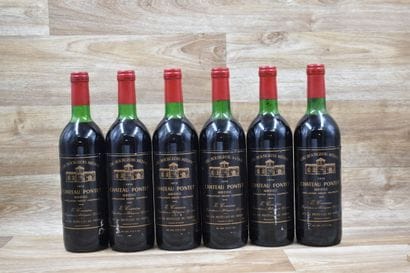 6 bouteilles de CHATEAU PONTET 1979. Haute...
