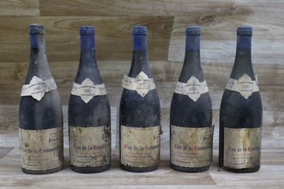5 Bouteille de POMMARD 1937, CLOS DE LA COMMARAINE,...
