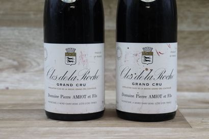 2 Bouteilles de CLOS DE LA ROCHE 1990, GRAND...