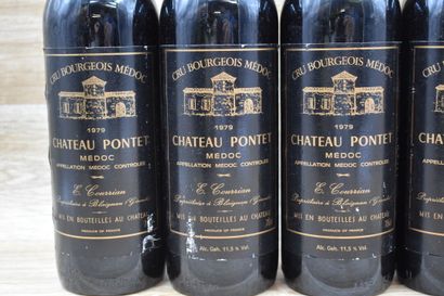 6 bouteilles de CHATEAU PONTET 1979. Haute...