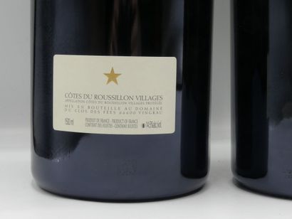 Réunion de 3 bouteilles Cotes du Roussillon...