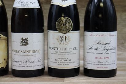 Lot de 5 Bouteilles dont : 1 VOUGEOT 1995,...