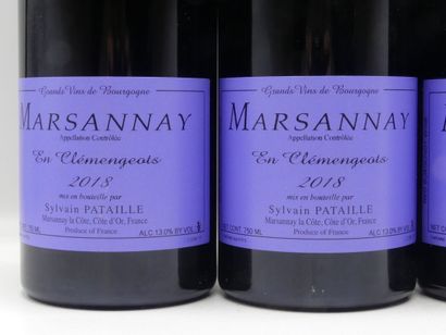 Réunion de 9 bouteilles Marsannay Clos du...