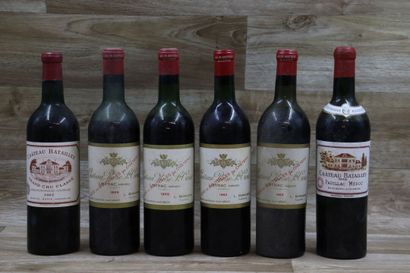 Lot panaché MEDOC. 4 bouteilles Château ROSE...