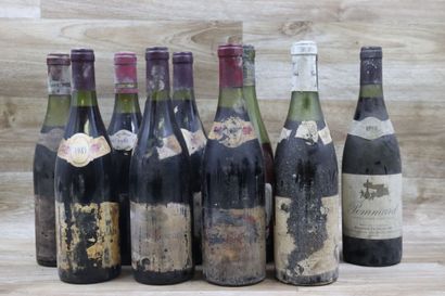 Réunion de 11 bouteilles comprenant :

-...