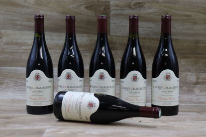 6 Bouteilles de GEVREY-CHAMBERTIN 2003, AUX...