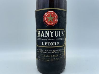 1 bouteille de Banyuls L'Etoile, 1965, 70°,...