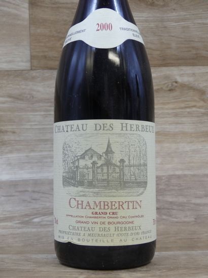 5 Bouteilles de CHAMBERTINS 2000, CHATEAU...