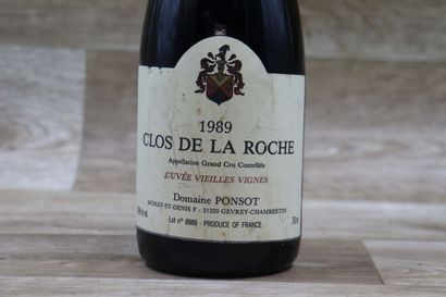 1 Bouteille de CLOS DE LA ROCHE 1989, CUVEE...