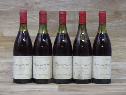 5 Bouteilles de POMMARD 1er CRU 1972, LES...