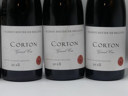 6 Bouteilles CORTON GC ROCHE DE BELLENE,...
