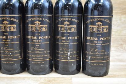 6 bouteilles de CHATEAU PONTET 1979. Haute...