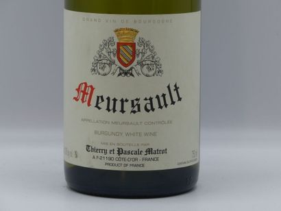 2 Bouteilles MEURSAULT BLC MATROT, BLANC...
