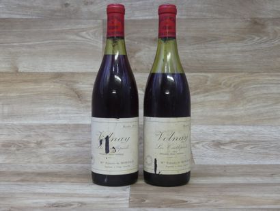 2 Bouteilles VOLNAY 1er CRU 1972, LES TAILLEPIEDS,...