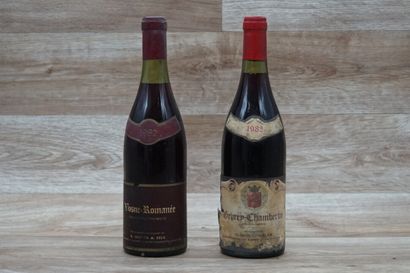 2 bouteilles de vin rouge de Bourgogne Côte...