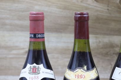 Lot de 5 Bouteilles dont : 1 VOUGEOT 1995,...