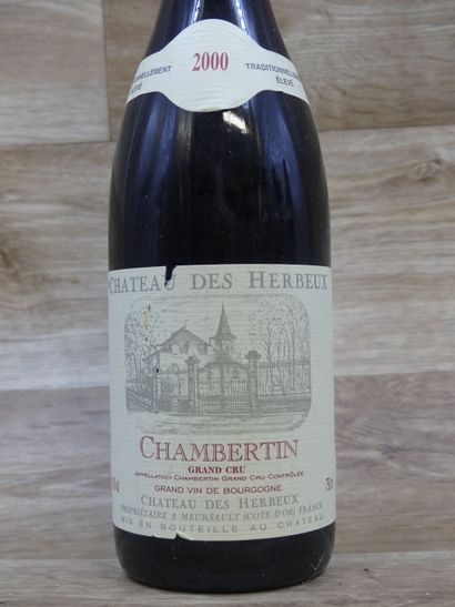 5 Bouteilles de CHAMBERTINS 2000, CHATEAU...