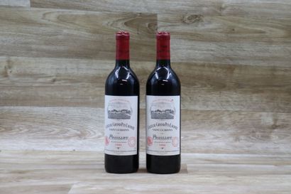 2 Bouteilles de PAUILLAC 1990, CHATEAU GRAND-PUY-LACOSTE,...