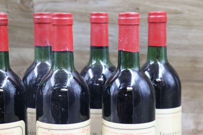 12 Bouteilles de POMEROL 1981, CHATEAU TROTANOY,...