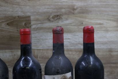 6 bouteilles de CHATEAU CLINET 1929 1er Cru,...