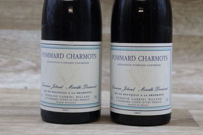 2 Bouteilles de POMMARD 1990, CHARMOTS, DOMAINE...