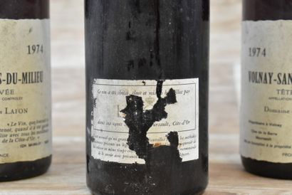 Lot de 3 Bouteille dont : 2 VOLNAY-SANTENOTS-DU-MILIEU...