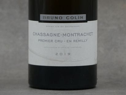 Réunion de 2 bouteilles Chassagne Montrachet...