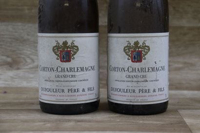 2 bouteilles de CORTON CHARLEMAGNE 2001,...
