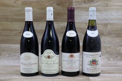 Lot Bourgogne 
Réunion de 4 bouteilles :...