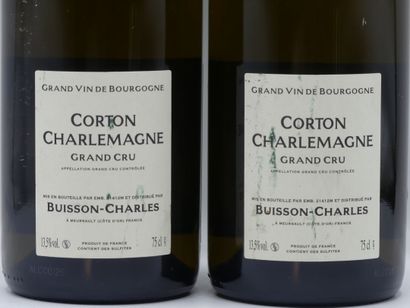 Réunion de 2 bouteilles Corton Charlemagne...