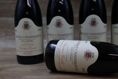6 Bouteilles de GEVREY-CHAMBERTIN 2003, AUX...