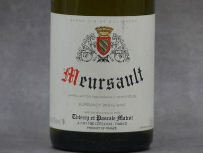 2 Bouteilles MEURSAULT BLC MATROT, BLANC...
