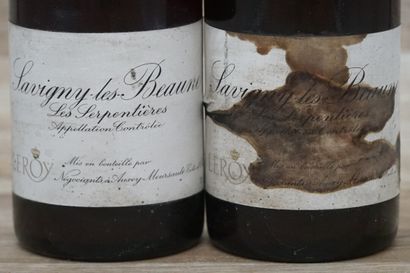 2 bouteilles de Savigny-les-Beaune Les Serpentières...
