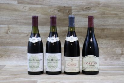 Lot de 4 Bouteilles de CORTON, dont : 1 CORTON...