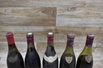 Lot panaché de 5 bouteilles de BOURGOGNE...