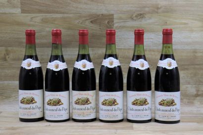 CHATEAUNEUF DU PAPE 1962 
6 bouteilles de...