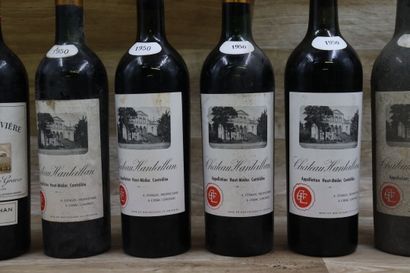 Réunion de 7 bouteilles comprenant, 5 bouteilles...