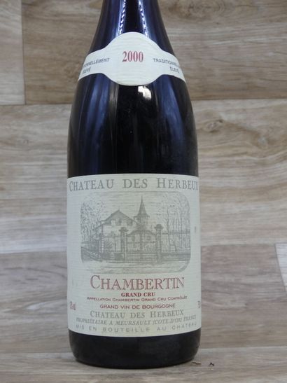 5 Bouteilles de CHAMBERTINS 2000, CHATEAU...